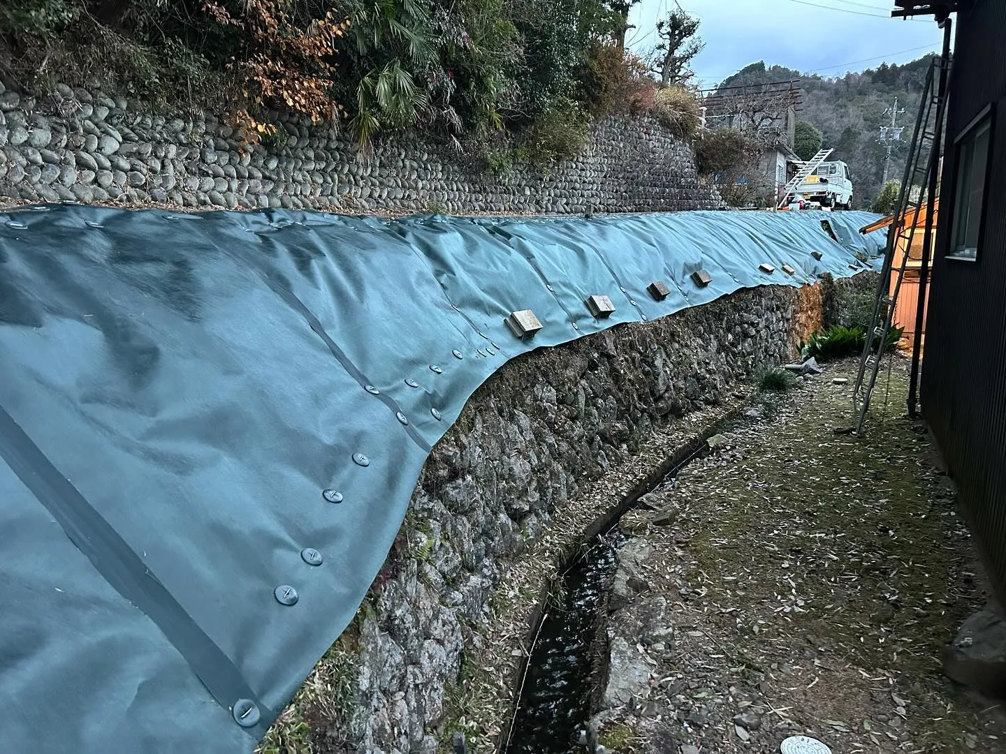 防草シート施工